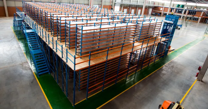 Mezzanine flooring systems | Rack supported mezzanine floor | Krost Shelving & Racking