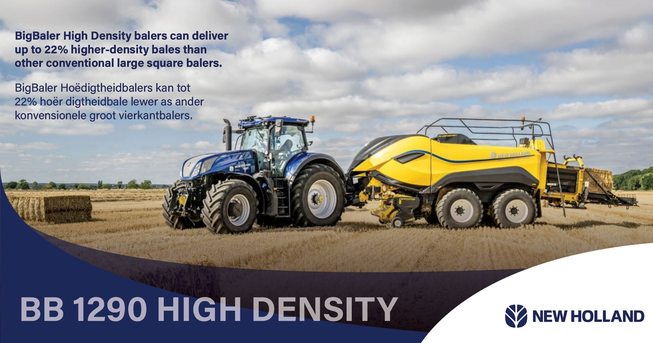 New Holland bigbaler high density, premium square baling excellence