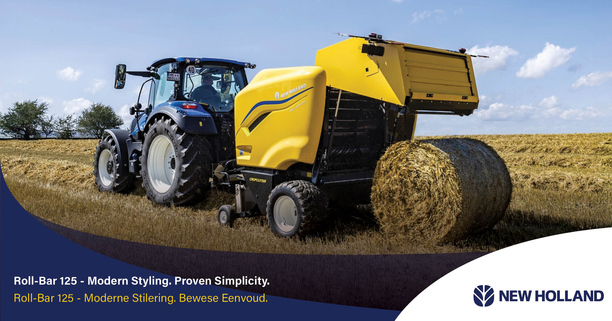 New Holland Roll-Bar 125, efficient baling made easy