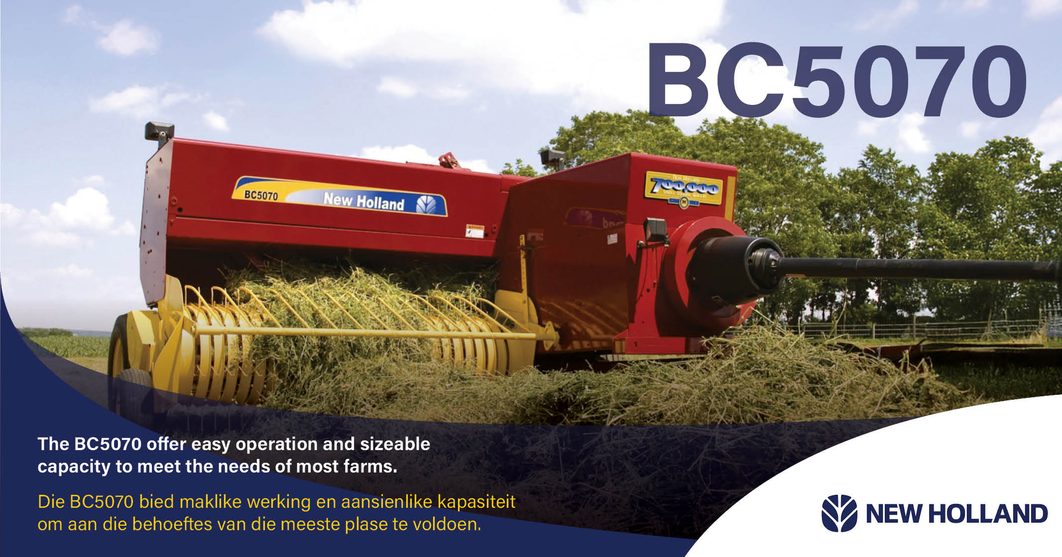 New Holland BC5070 — Reliable power, perfect bales every time