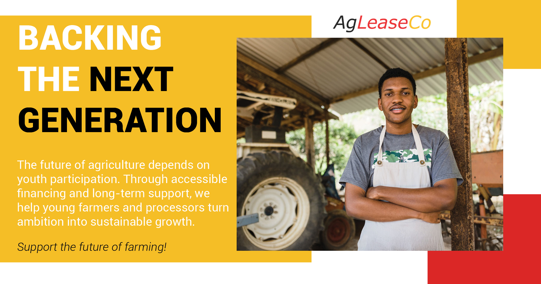 Accessible finance that empowers young farmers to grow | AgLeaseCo