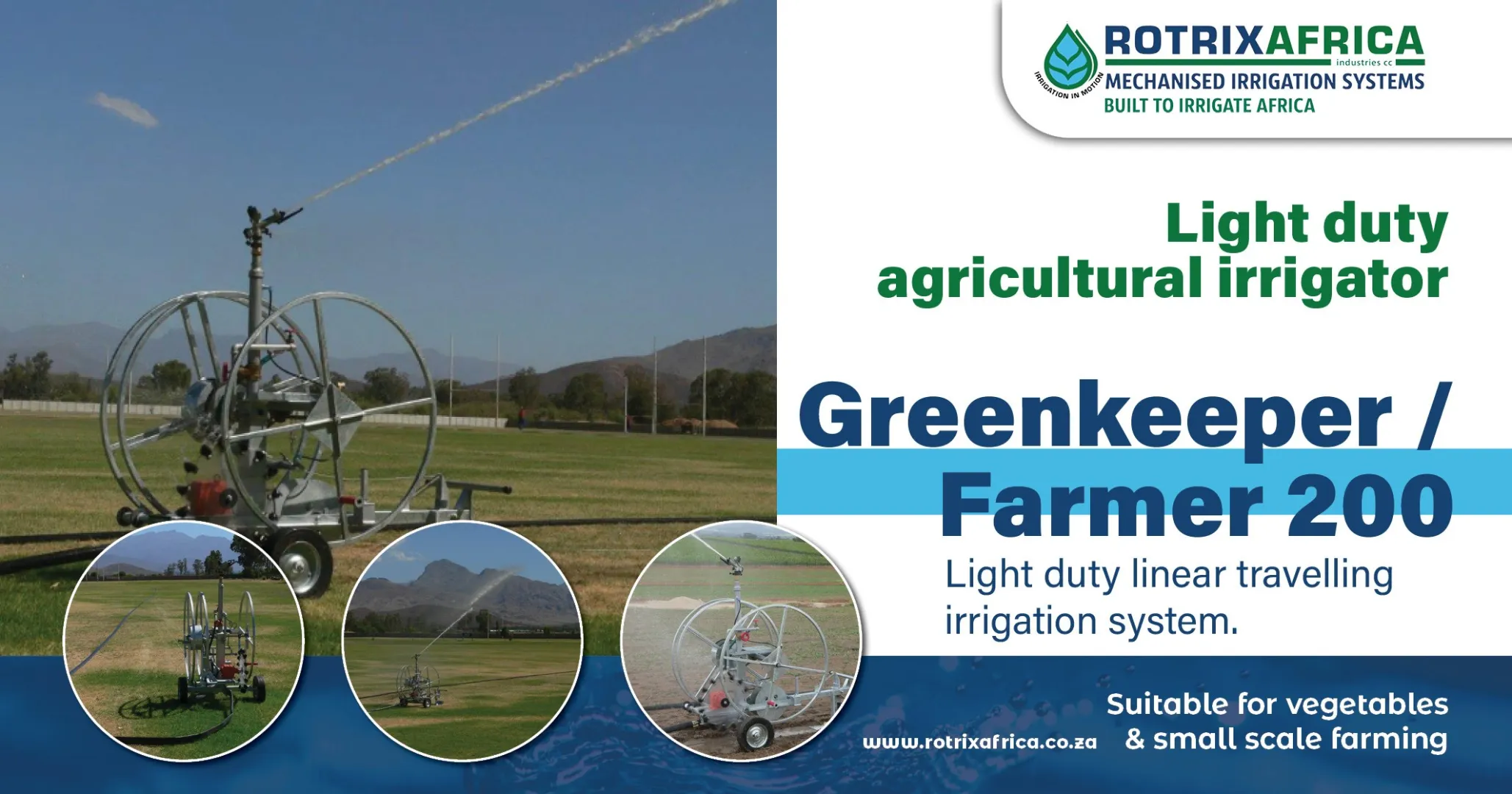 Greenkeeper / Farmer 200 | Rotrix Africa Irrigation Systems