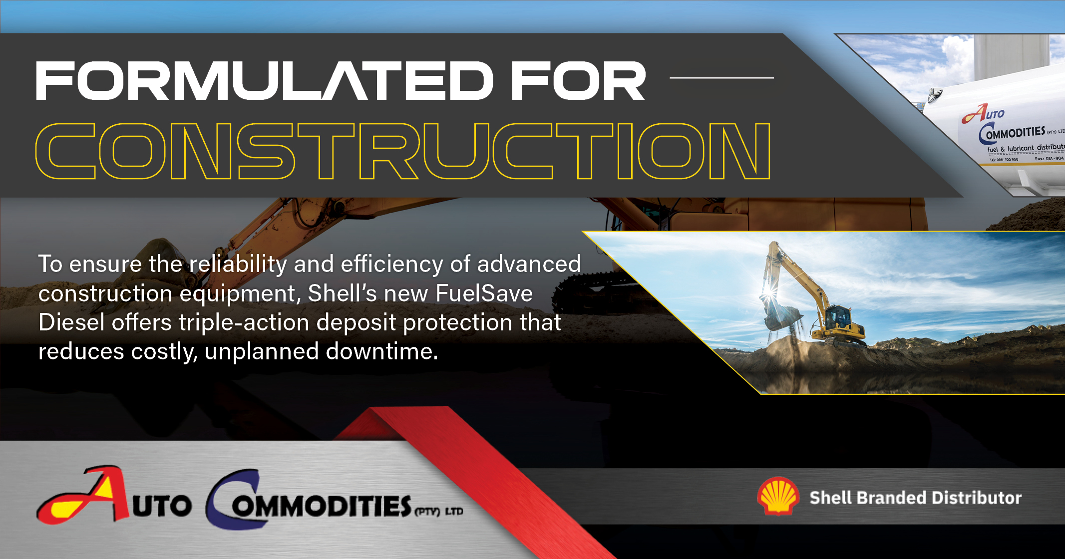 Formulated for construction | Shell FuelSave diesel | Auto Commodities