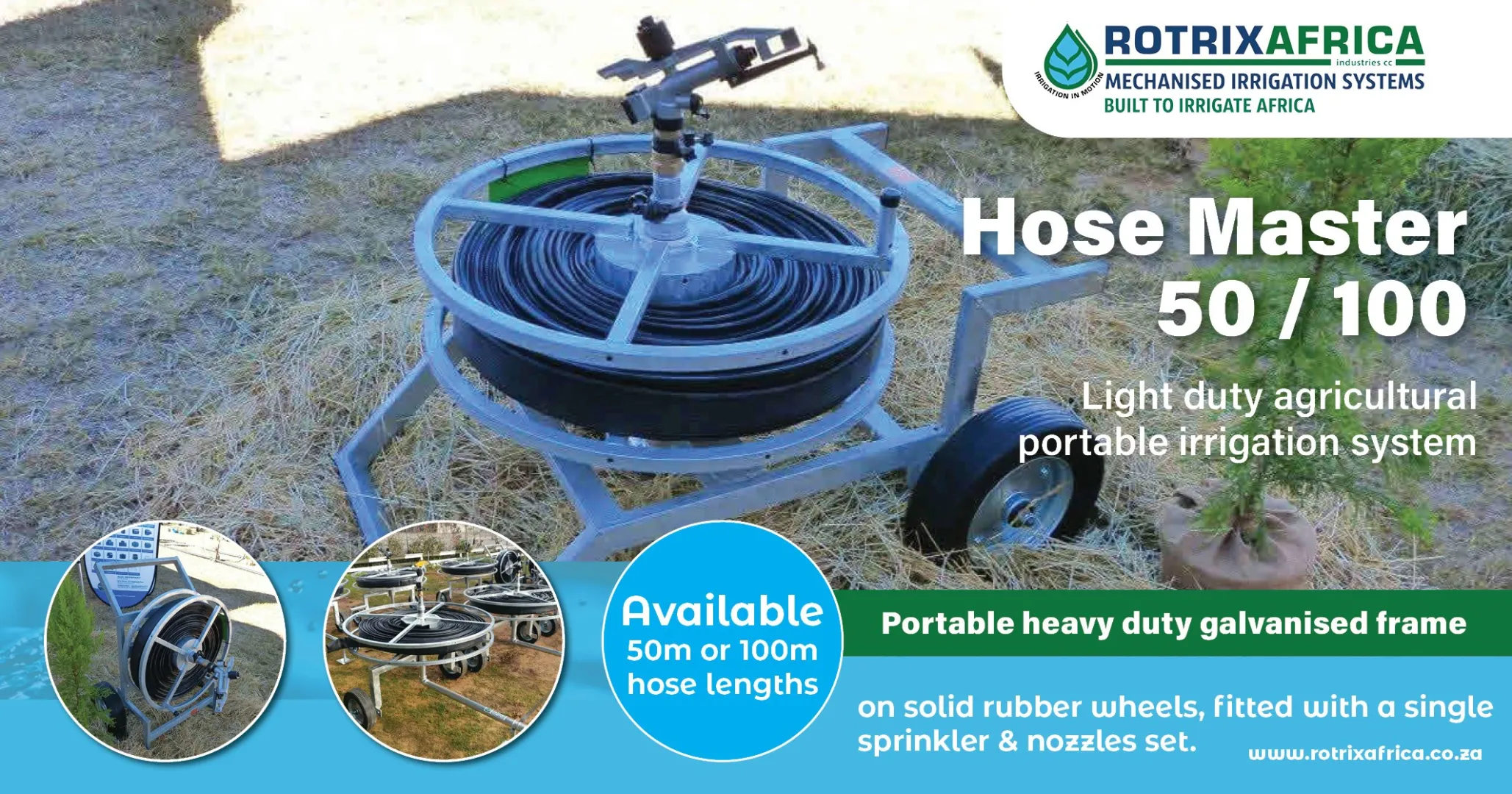 Hose Master 50 / 100 | Rotrix Africa irrigation systems