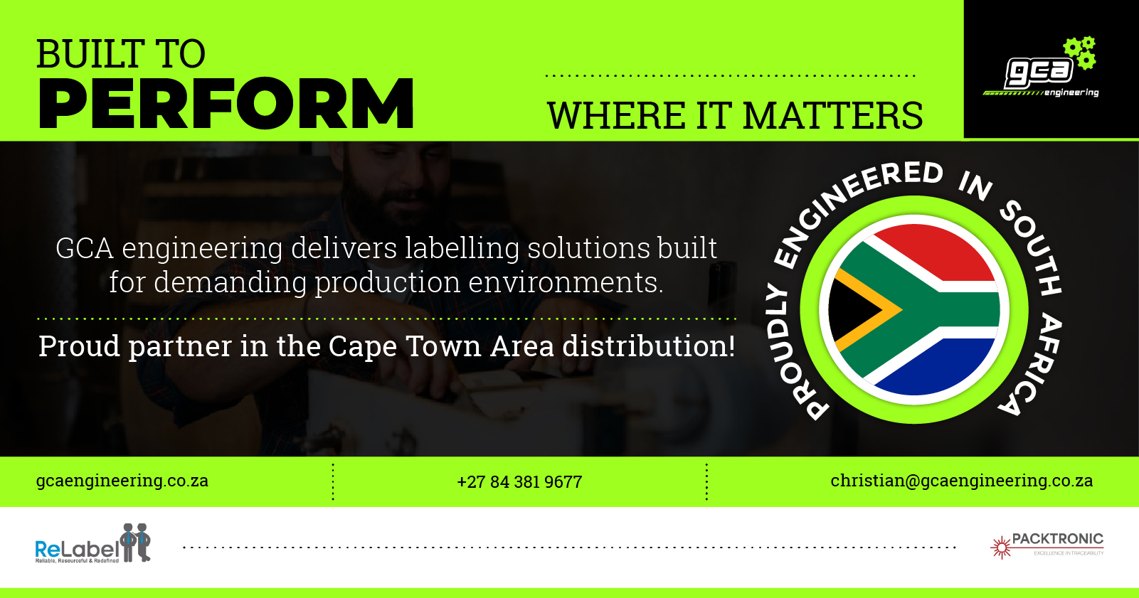 Engineering for labelling and packaging lines | GCA Engineering 