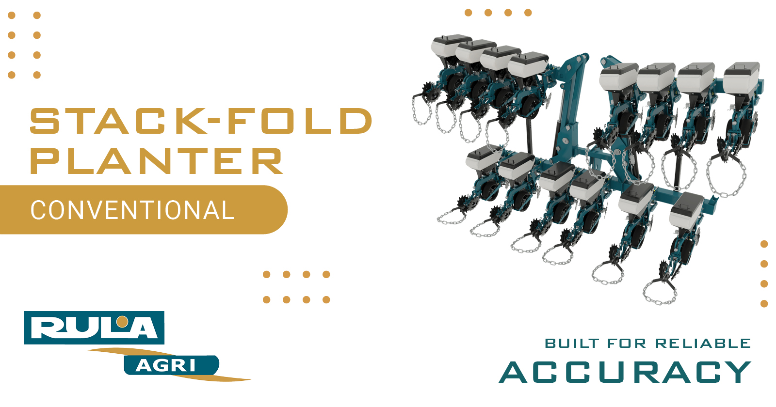 Stack-Fold Planter | Engineered for Conventional Accuracy | Rula Agri