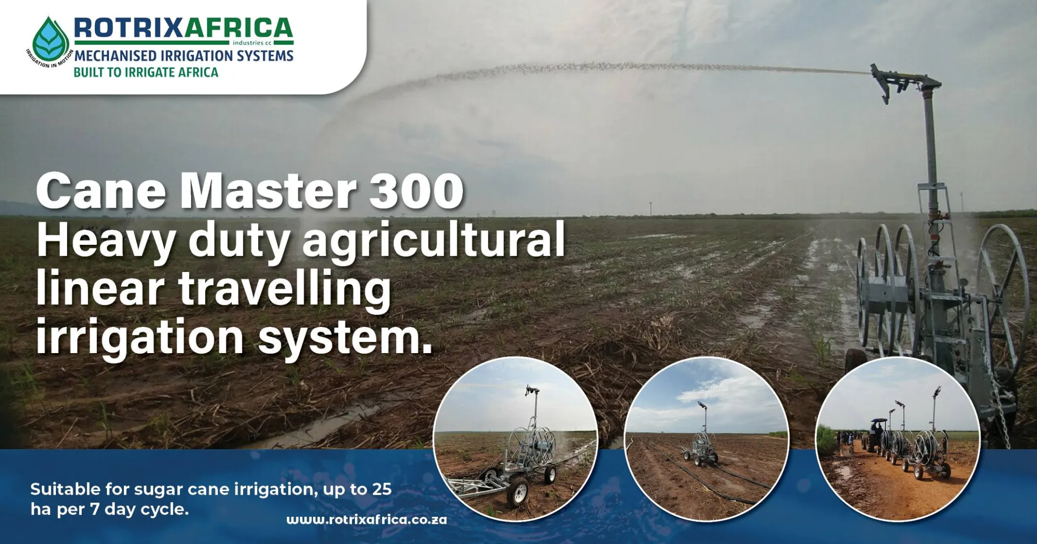Cane Master 300 4 x 4 | Rotrix Africa Irrigation Systems