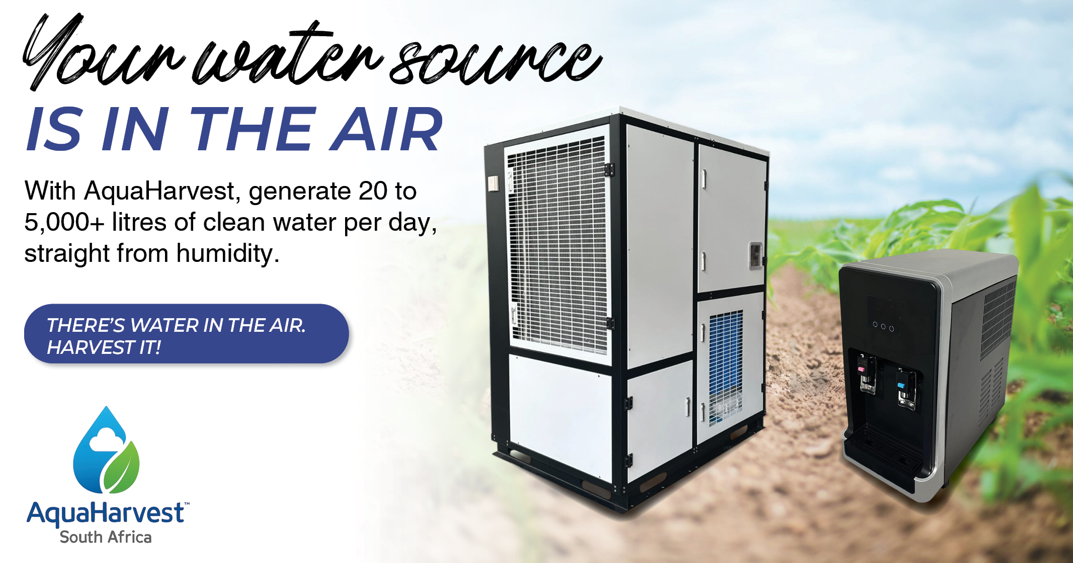 Your water source IS IN THE AIR | AquaHarvest™