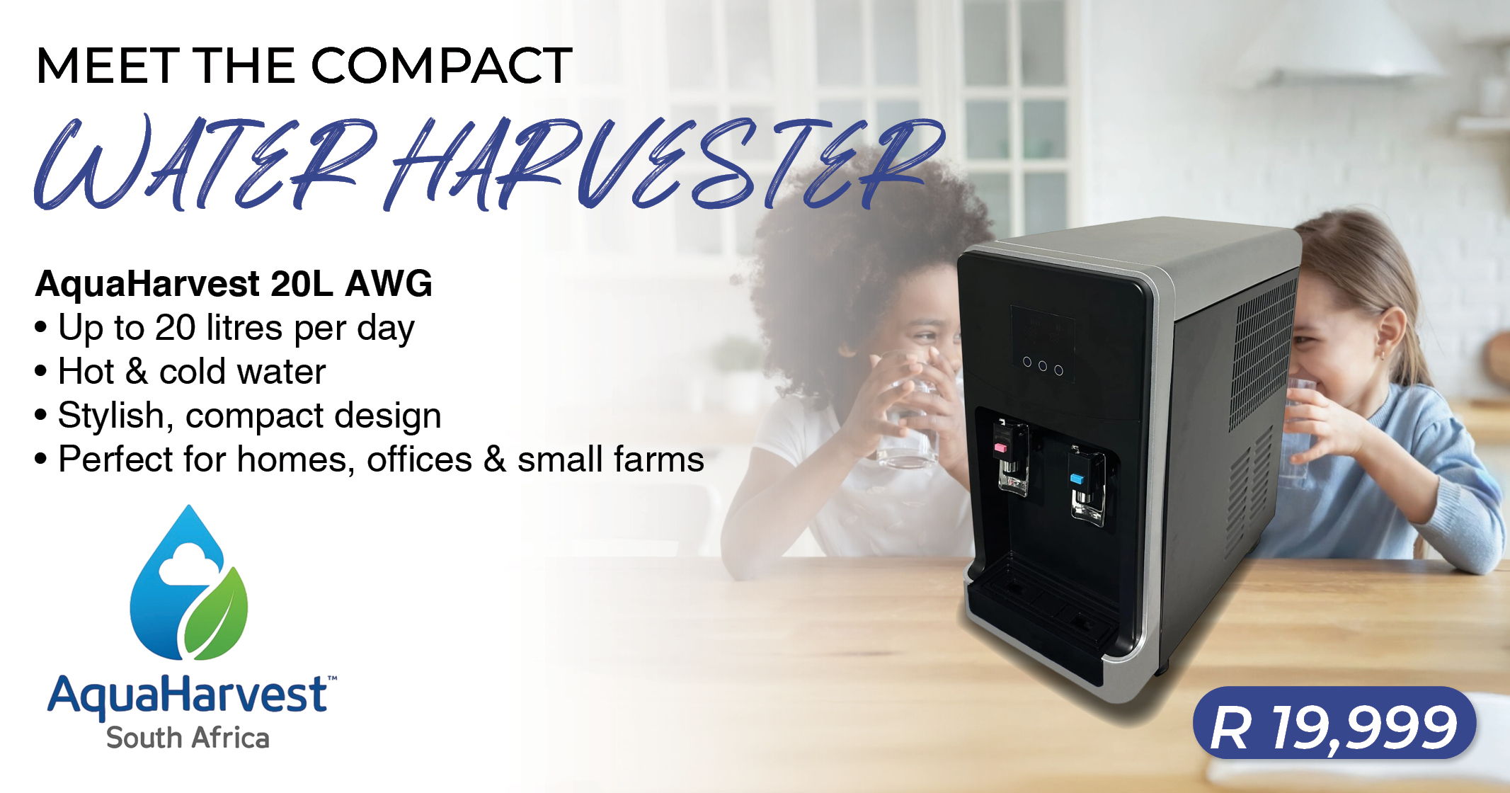 AquaHarvest 20L AWG | MEET THE COMPACT WATER HARVESTER | AquaHarvest™ 