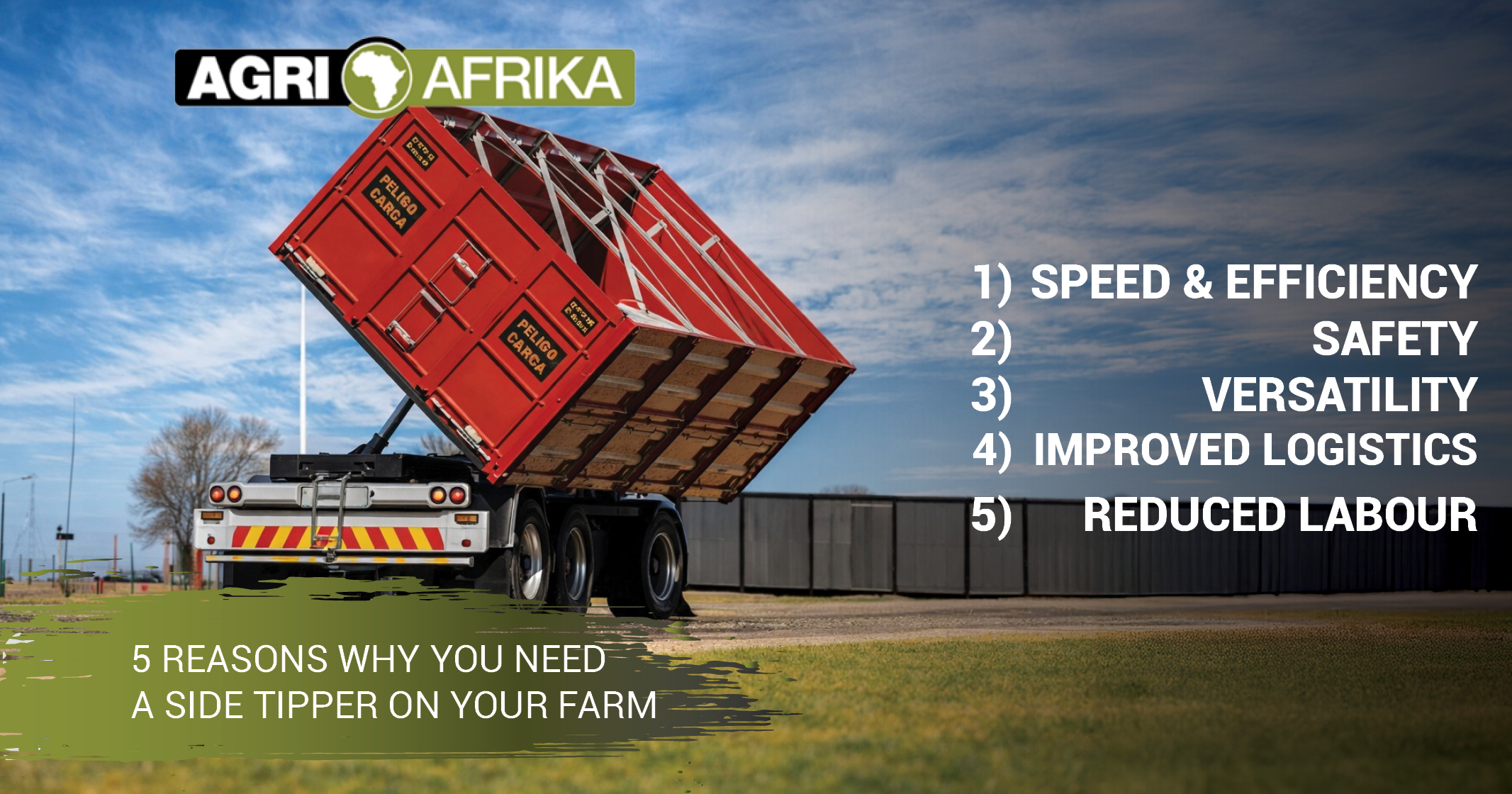 5 Reasons you need this side tipper on your farm | Agri Afrika