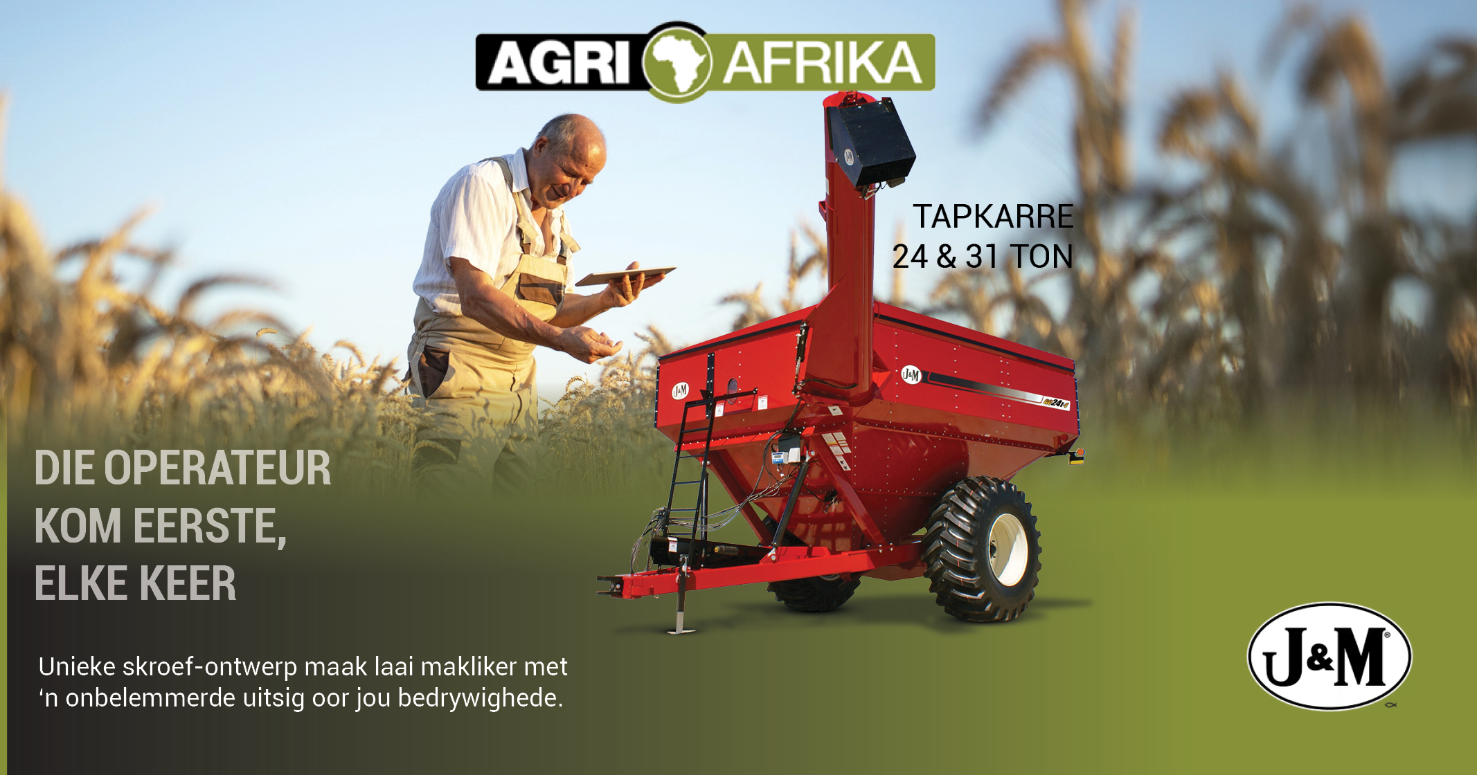 Die operateur kom eerste, elke keer | Tapkarre 24 & 31 ton | Agri Afrika