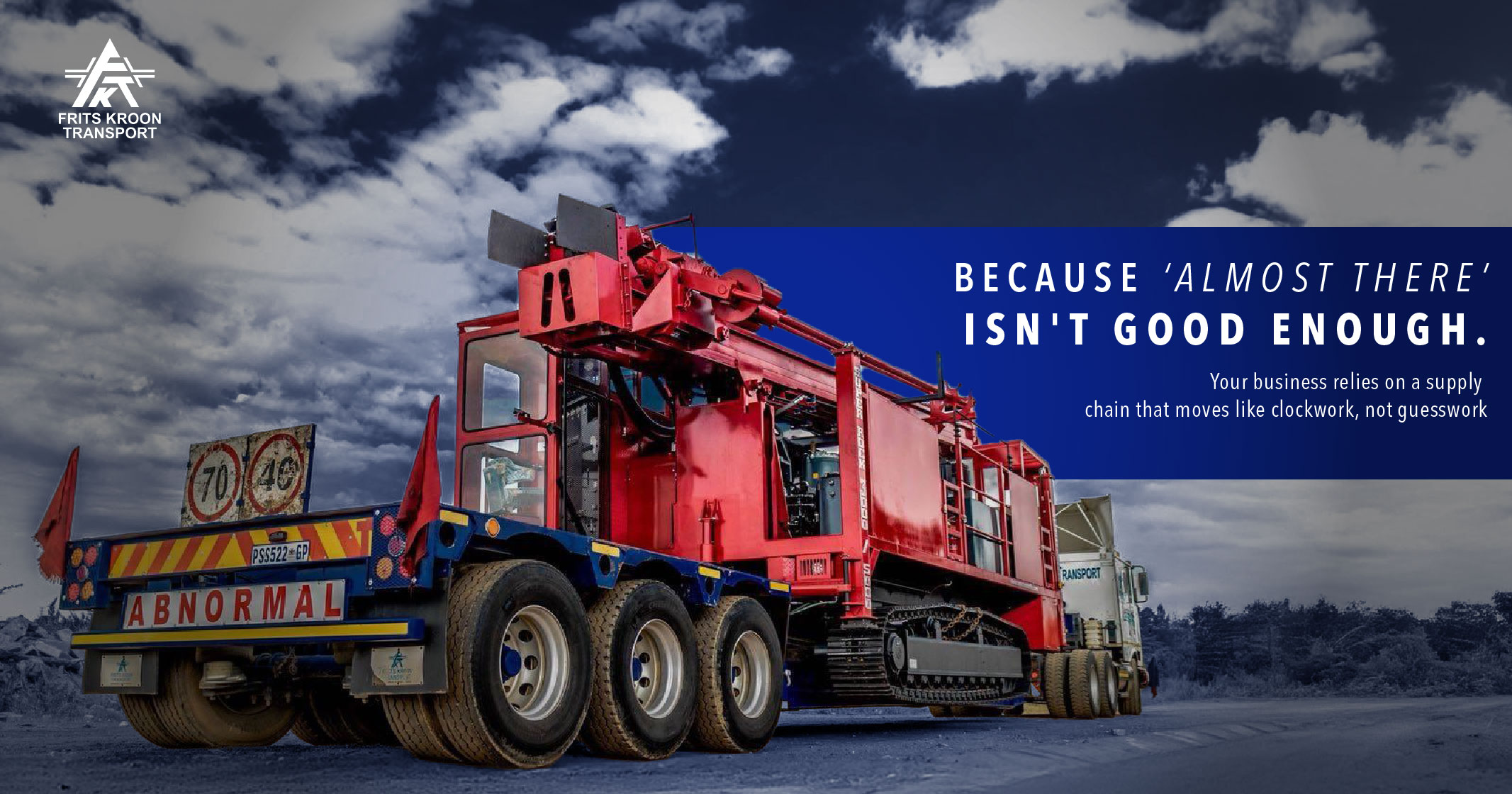 Frits Kroon Transport: Moving industries forward | Oversize & heavy equipment transport