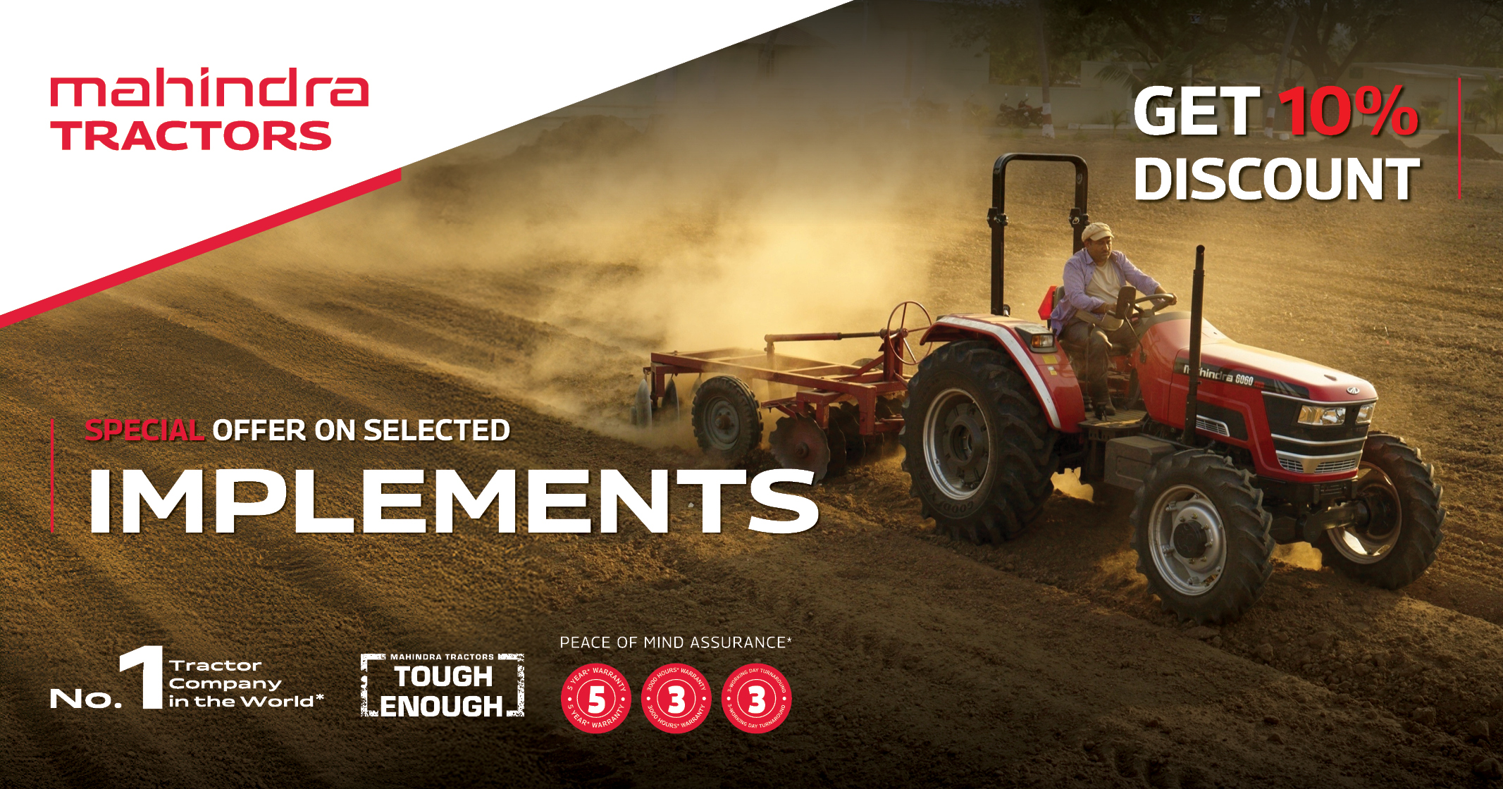 Get 10% discount | Special offer on selected implements