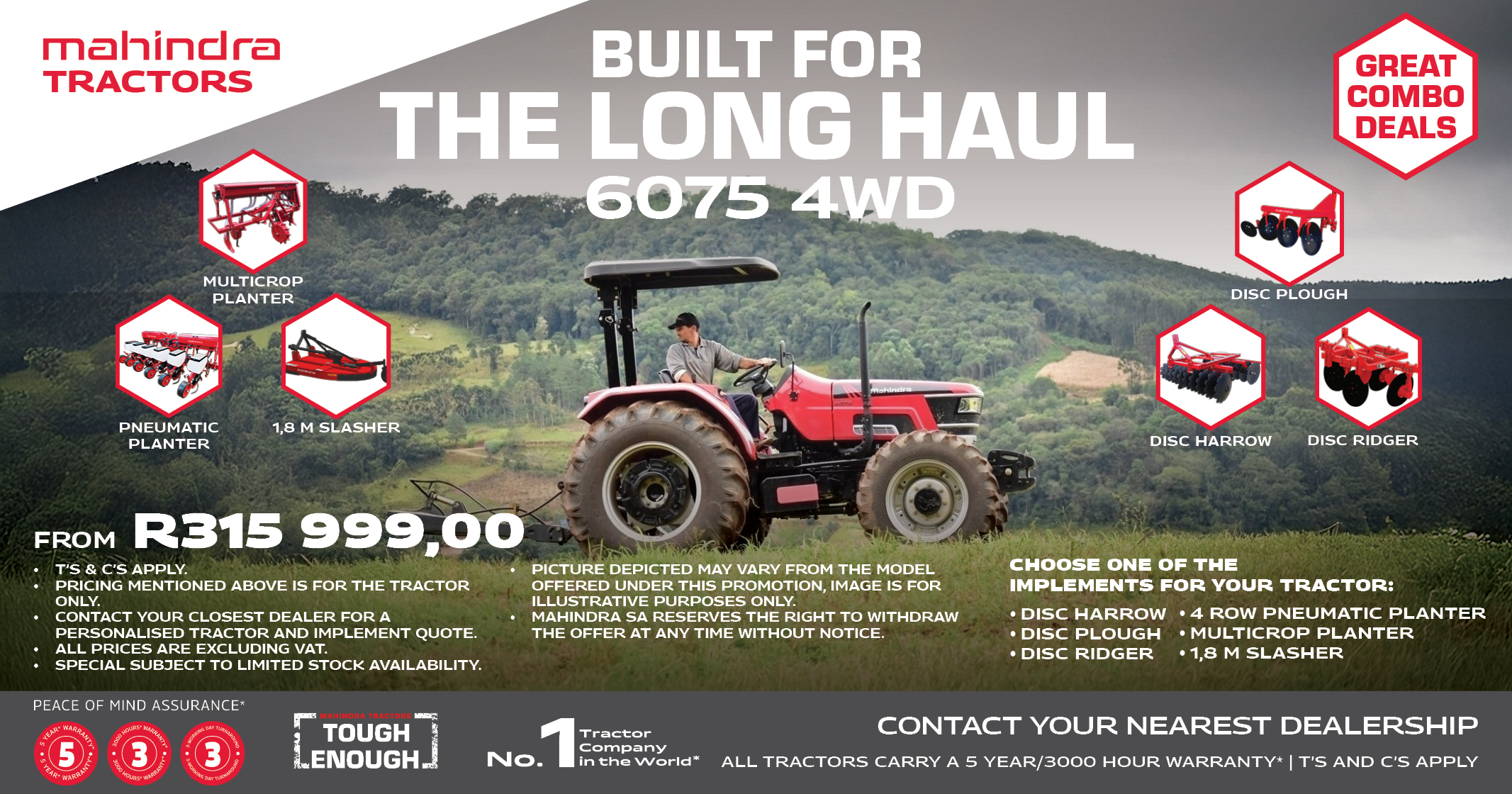 6075 4WD | Great combo deals | Mahindra Tractors