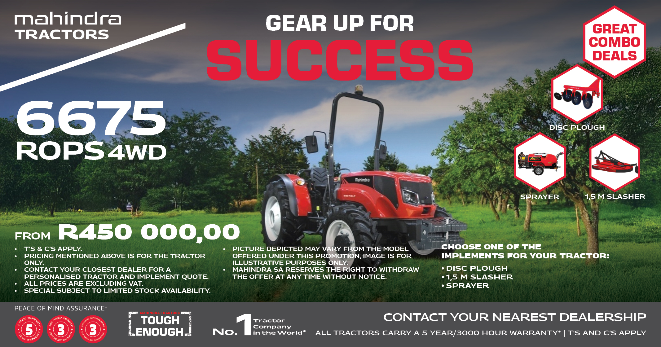 6675 ROPS 4WD | Great combo deals | Mahindra Tractors