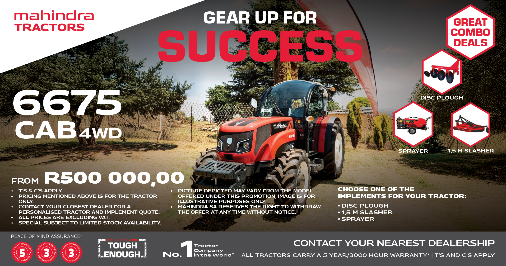 6675 CAB 4WD | Great combo deals | Mahindra Tractors