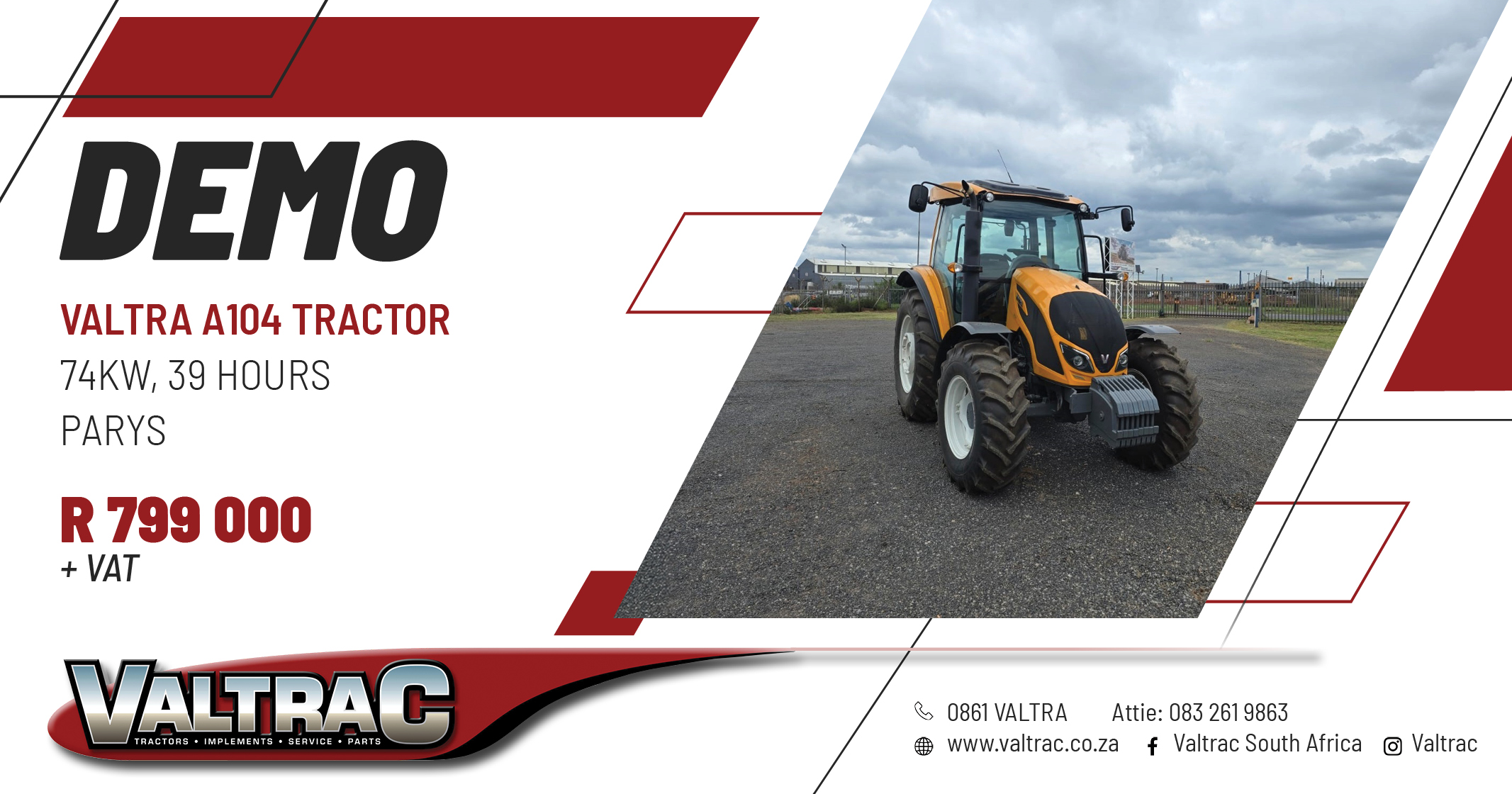 DEMO | Valtra A104 Tractor | Valtrac