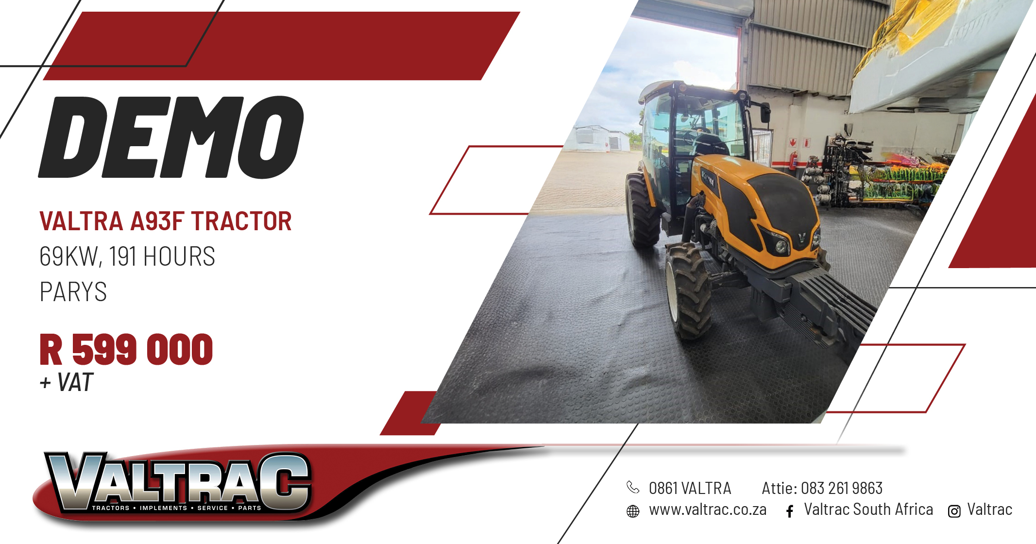 DEMO | Valtra A93F Tractor | Valtrac