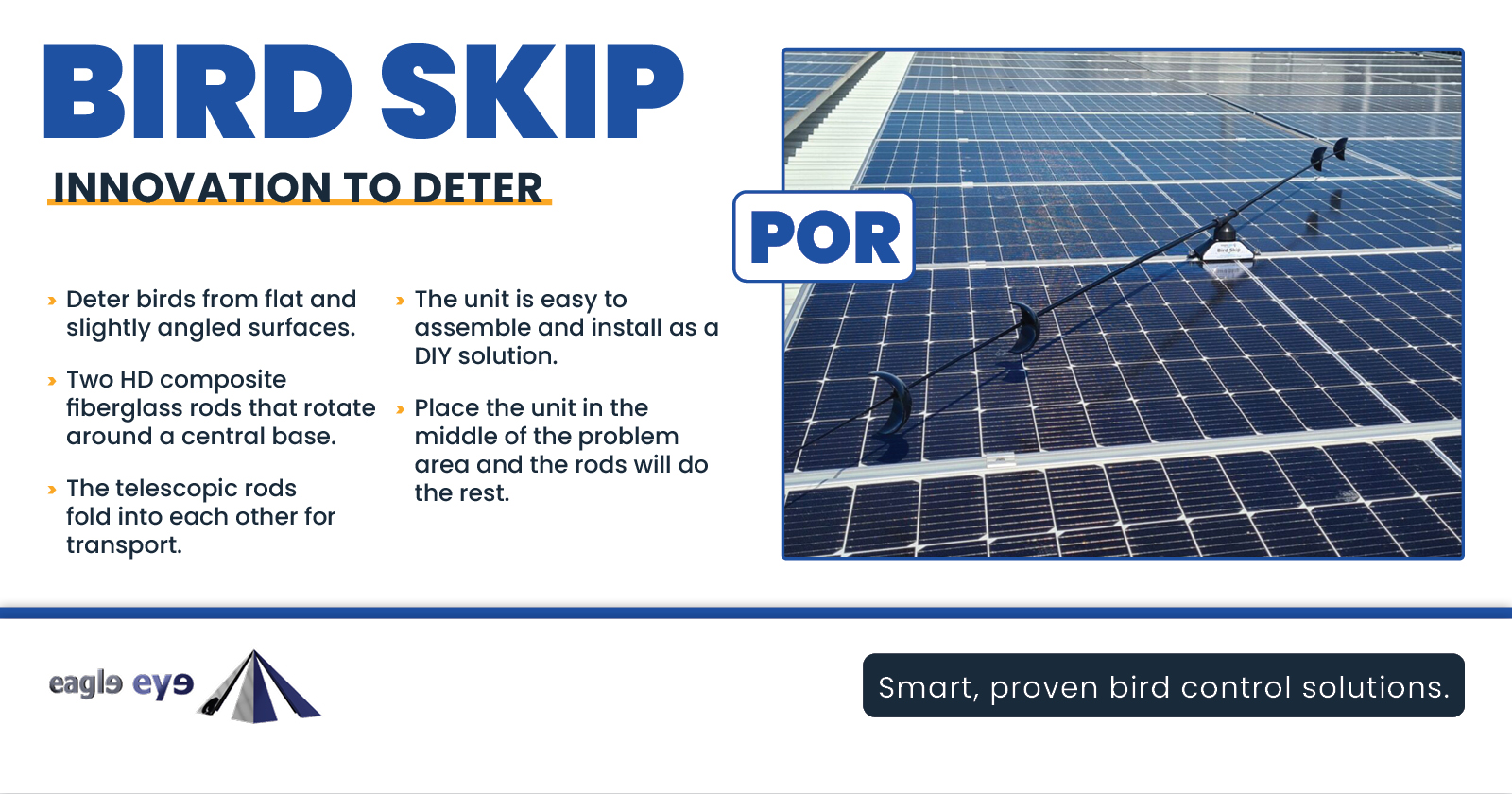 Protect your surfaces with the innovative Bird Skip! | Eagle Eye Bird Control