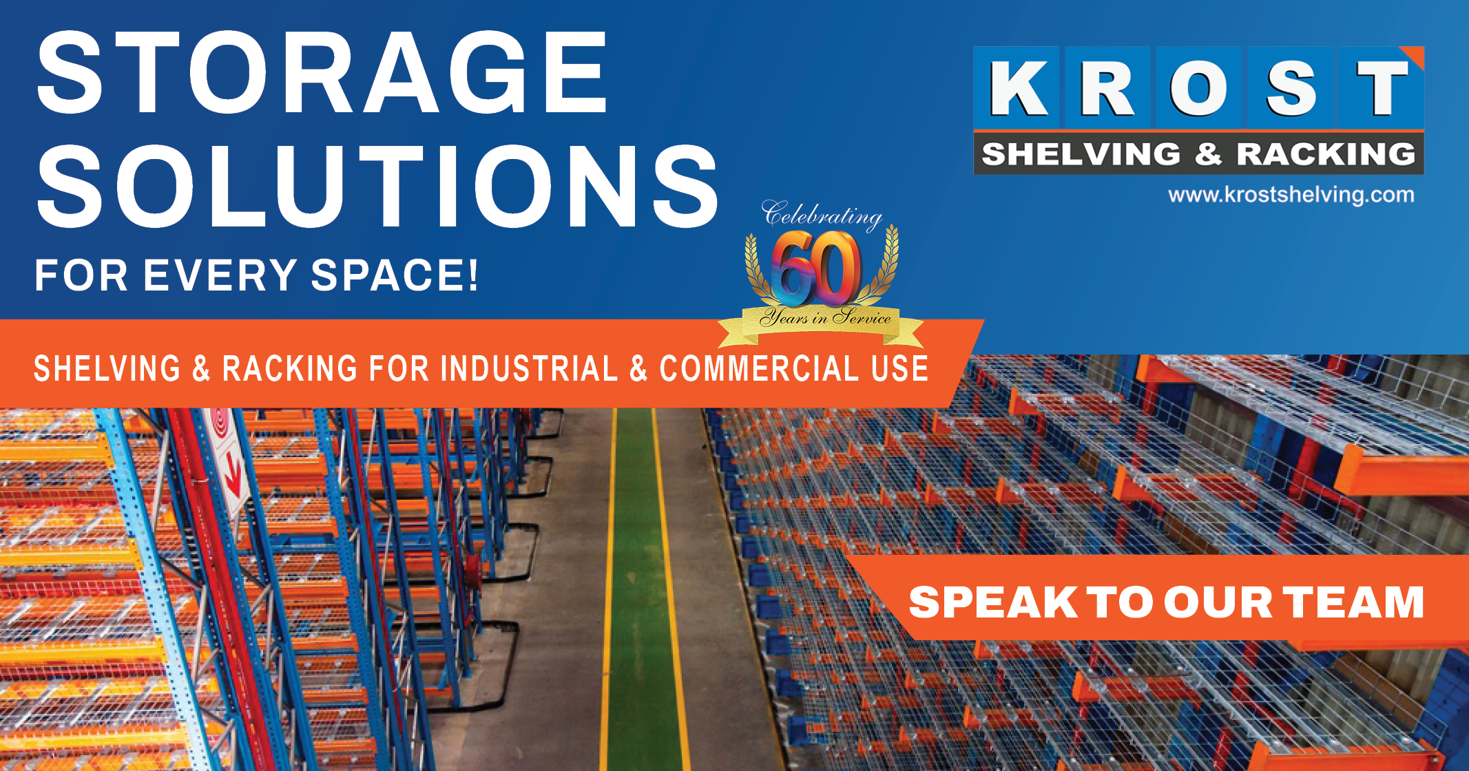 Shelving and racking for industrial and commercial use | Krost Shelving & Racking