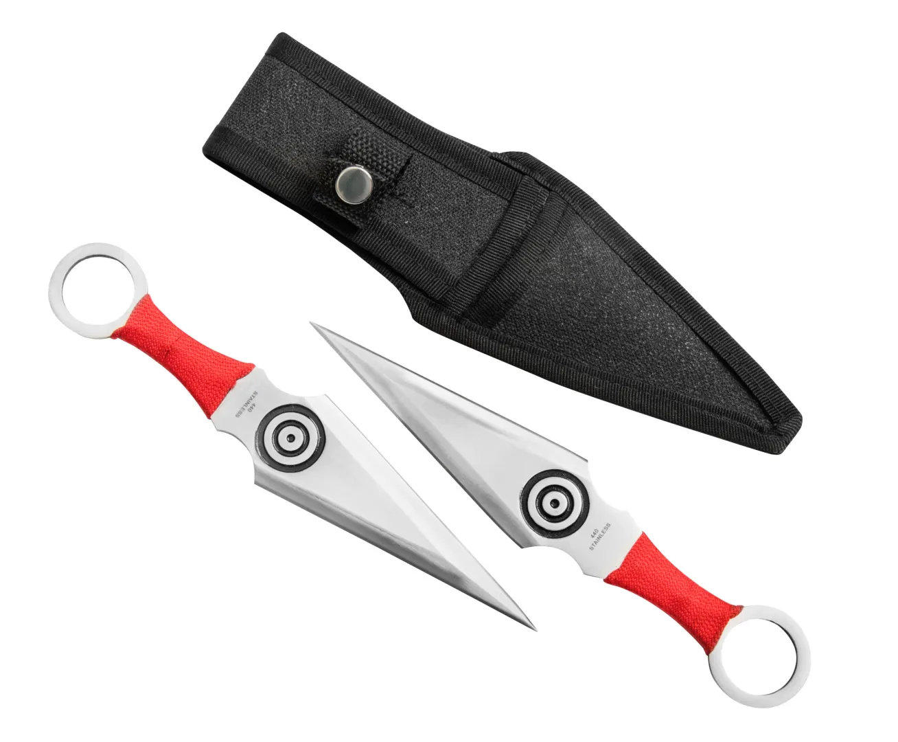 DOW. 8 Inch Throw Knives, Nylon Cord, Nylon Sheath (K4885) | Outdoor Innovation