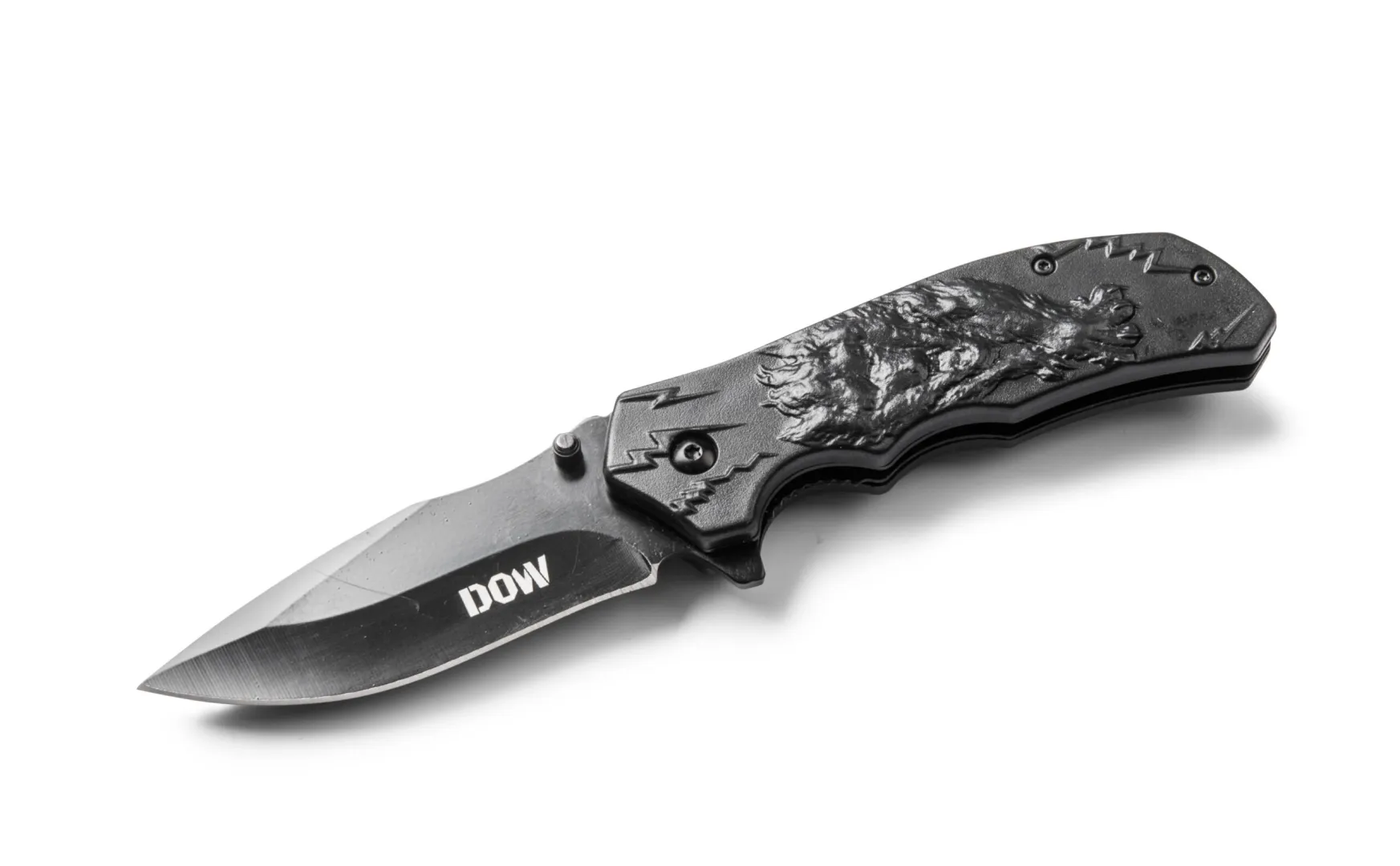 DOW. Black Blade 8.1-Inch Non-Serrated (K9369) | Outdoor Innovation