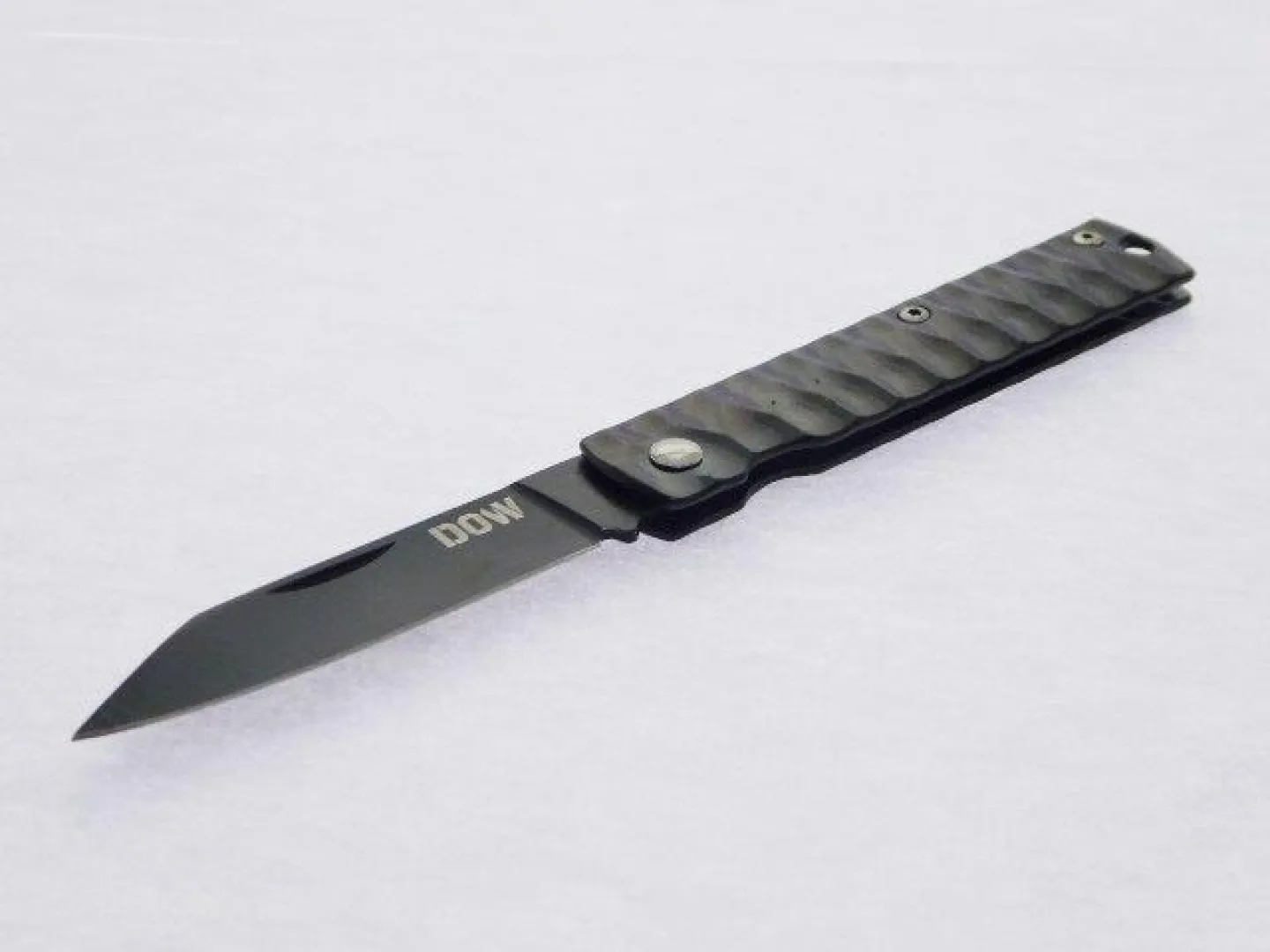 DOW. Black Handle, Black Blade Folder (K4467B) | Outdoor Innovation