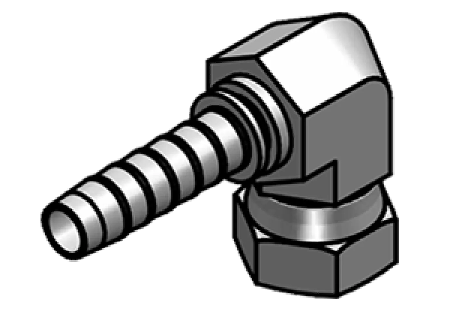 90° BSP COMPACT ELBOW – 60° CONE – R2321 TYPE | Interpump Hydraulics South Africa