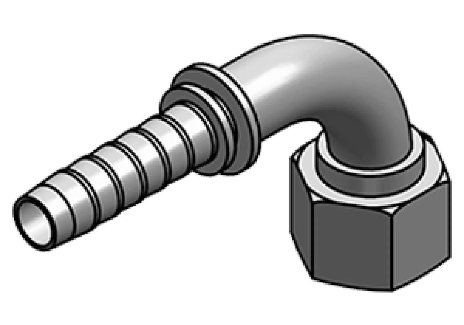90° METRIC FEMALE – 24° CONE – R0135 TYPE | Interpump Hydraulics South Africa