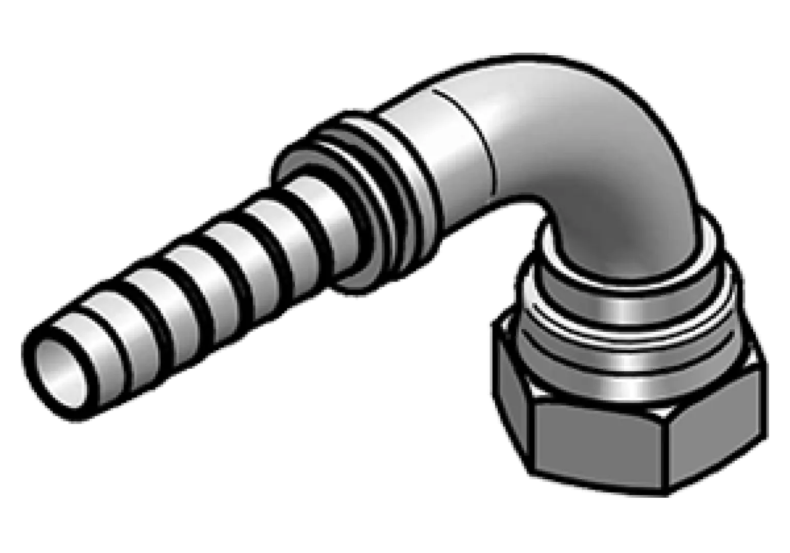90° JIC FEMALE – 74° CONE SEAT – R0951 TYPE | Interpump Hydraulics South Africa