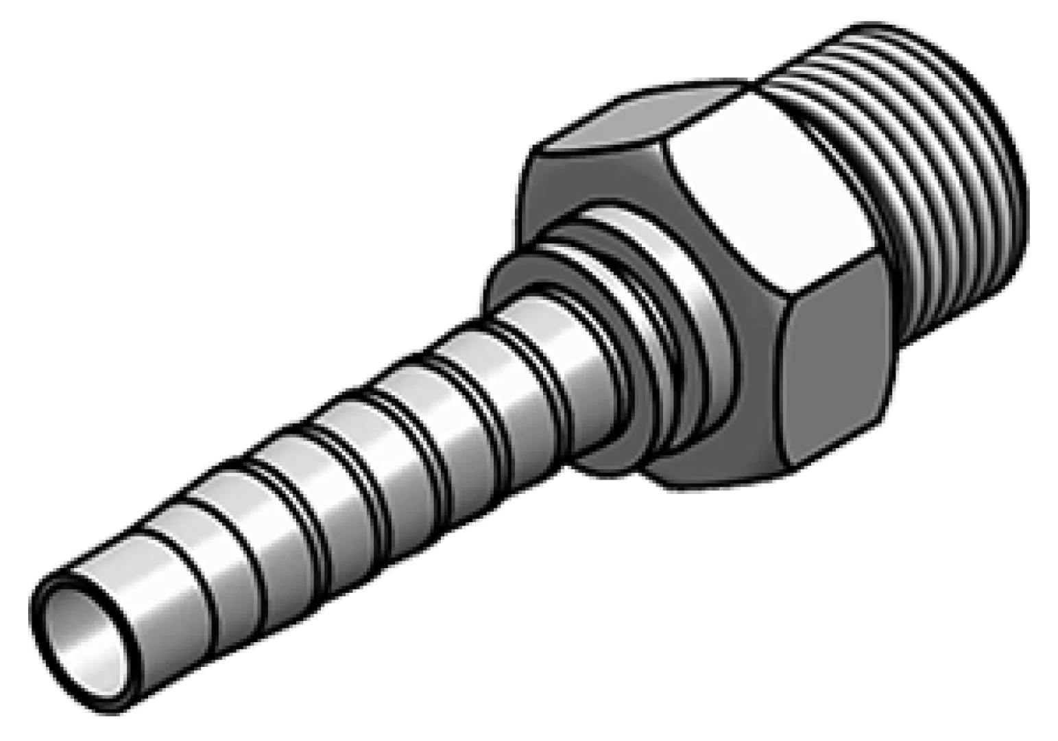   BSP MALE – 60° CONE SEAT – R0350M TYPE | Interpump Hydraulics South Africa