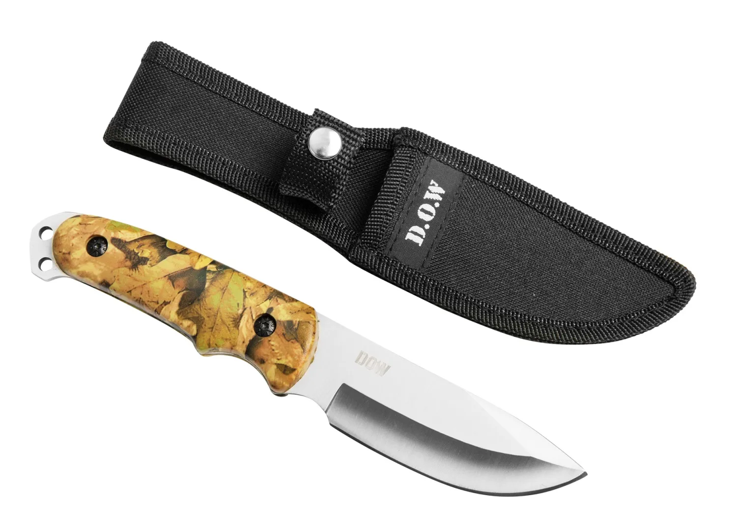 Satin Blade, Camo Handle Hunting Knife (K2804A) | Outdoor Innovation