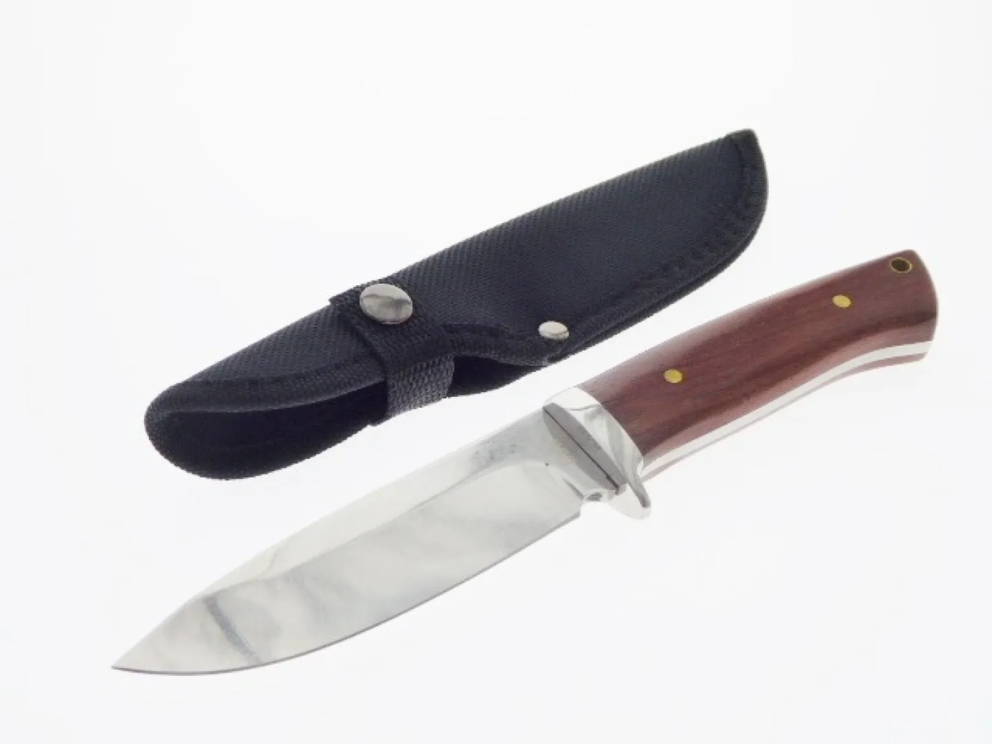 Wooden Handle Fixed Blade, Nylon Pouch (K4482) | Outdoor Innovation