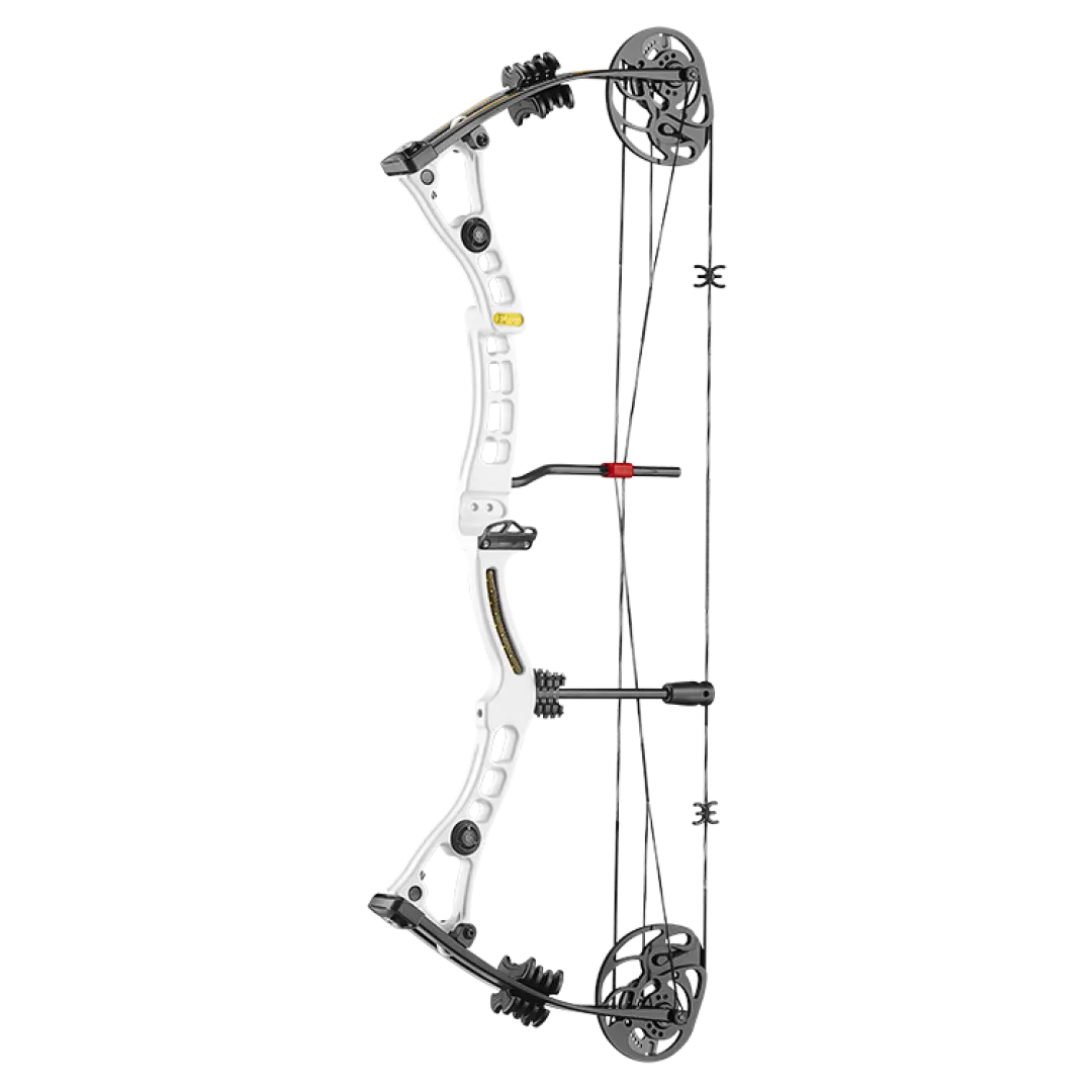 CNC RISER COMPOUND BOW 30-70Lbs White (EKCO-39W AXIS 2.0) | Outdoor Innovation