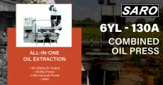 6YL-130A Combined Oil Press 18.5kw 160 - 280kg/hr Output | Saro Agro
