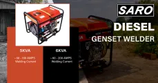 Diesel Genset Welder 5KVA - 6KVA 180 - 200 AMPS | Saro Agro