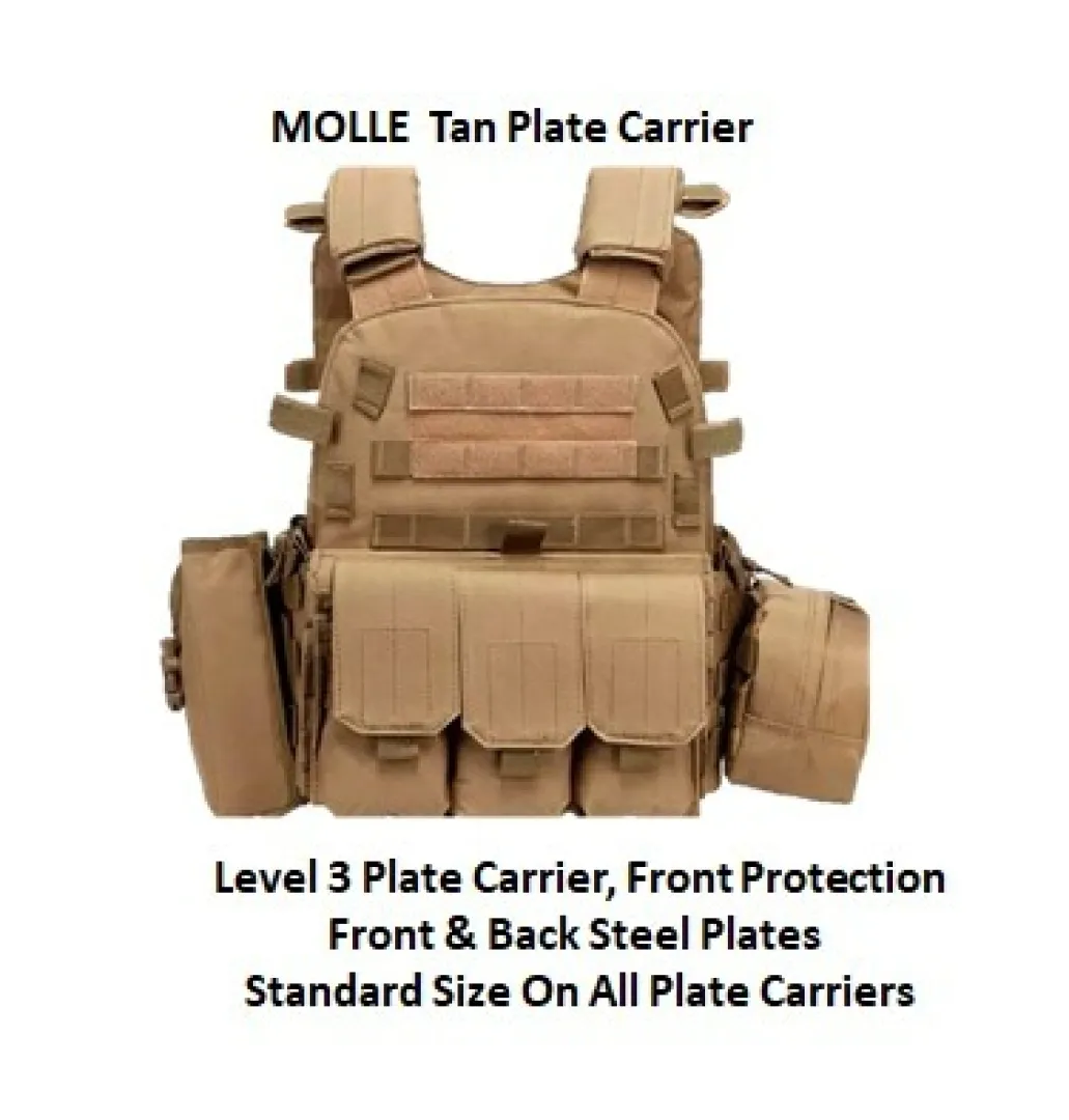 MOLLE Tan Plate Carier | Outdoor Innovation