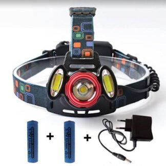 The Bright COB LED Headlamp T6 Led + 2 COB Lights | Outdoor Innovation