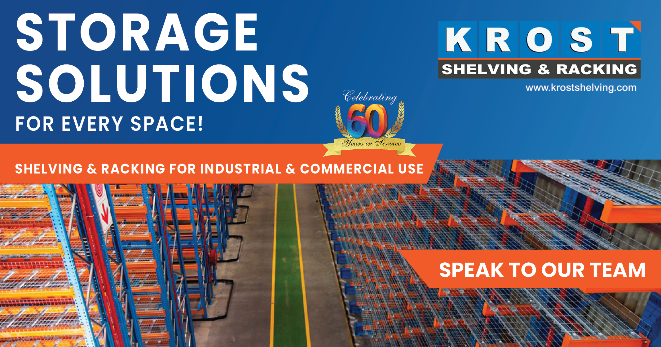 Shelving and racking for industrial and commercial use | Krost Shelving & Racking