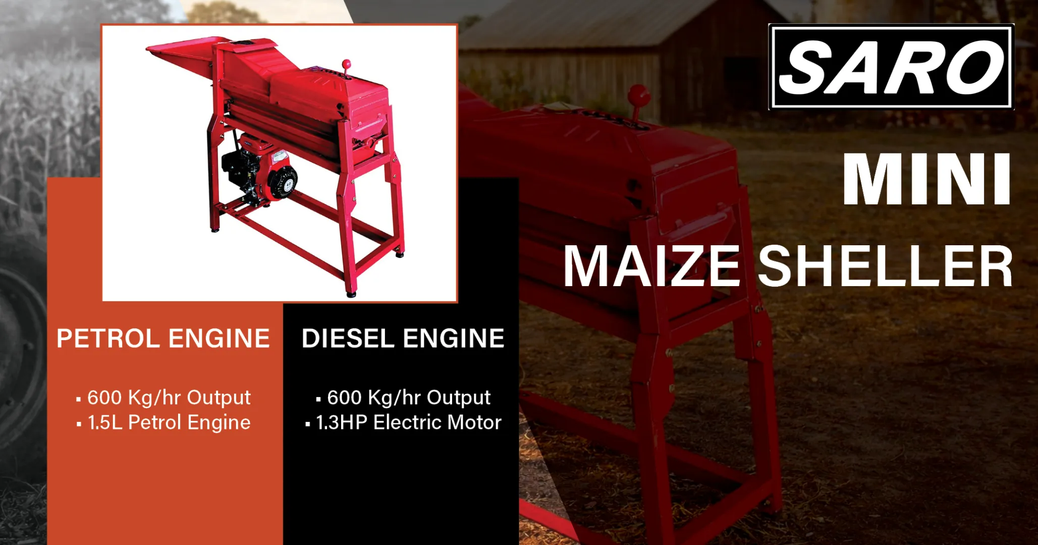 Mini Maize Sheller | Saro Agro