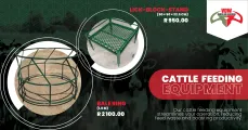 Cattle Feeding Equipment | Lick Block Stand | Bale Ring 1.8m | VDW Engineering