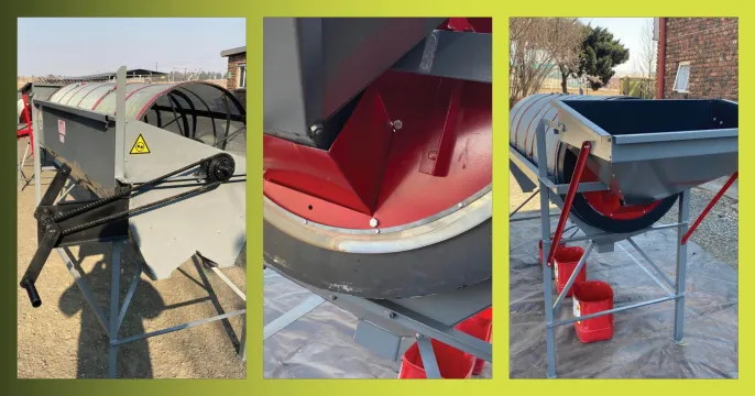 The High-capacity hand or solar-powered grain cleaner | FarmerFirst