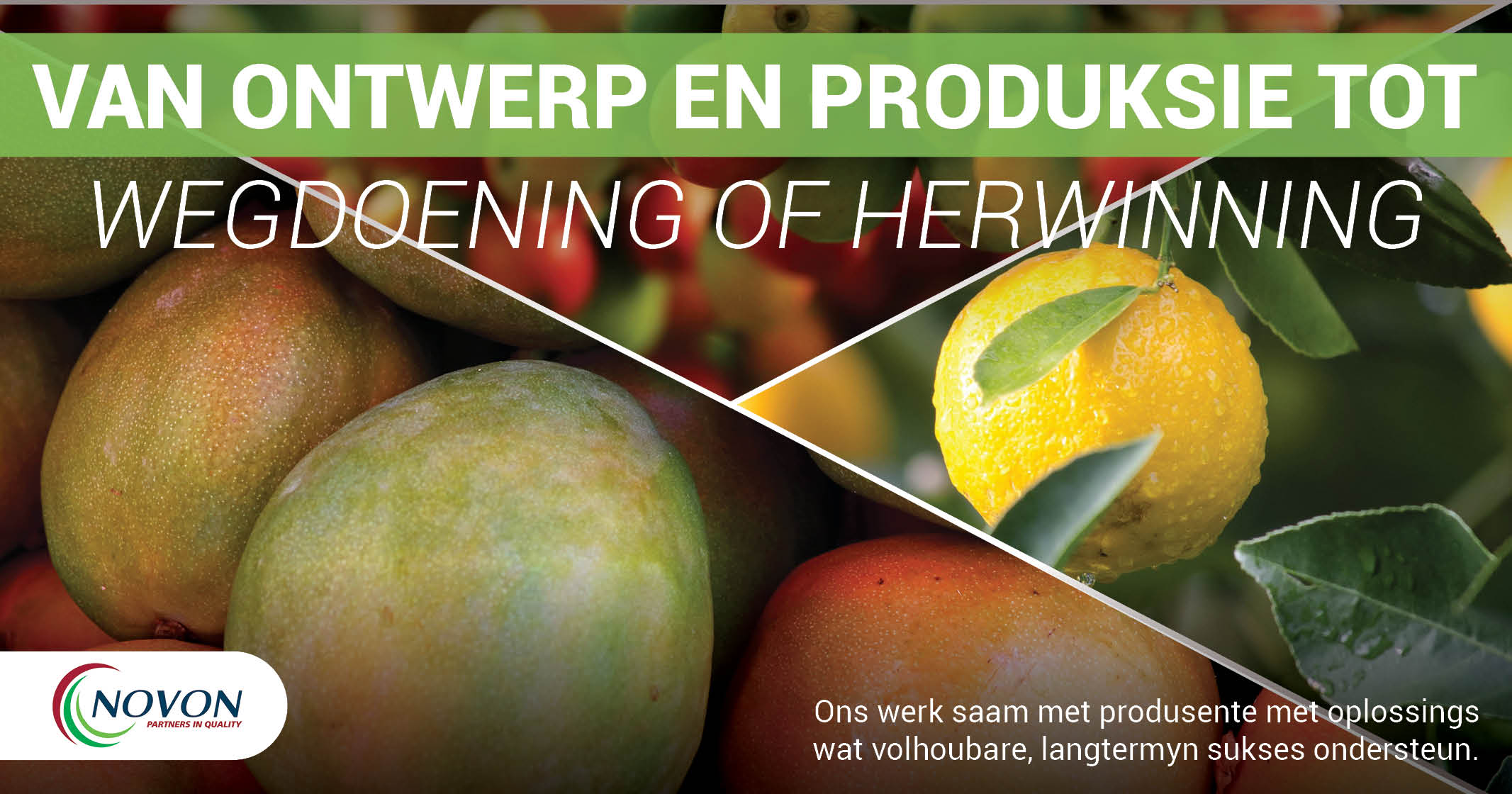 Van ontwerp en produksie tot wegdoening of herwinning | Novon 
