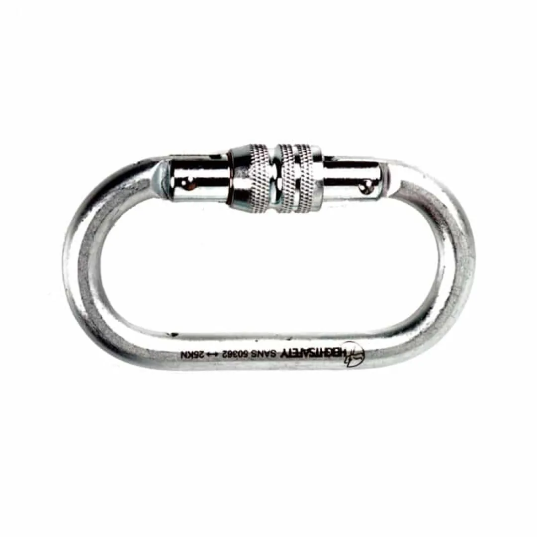 Oval Screw-Gate Karabiner | Height Safe 360