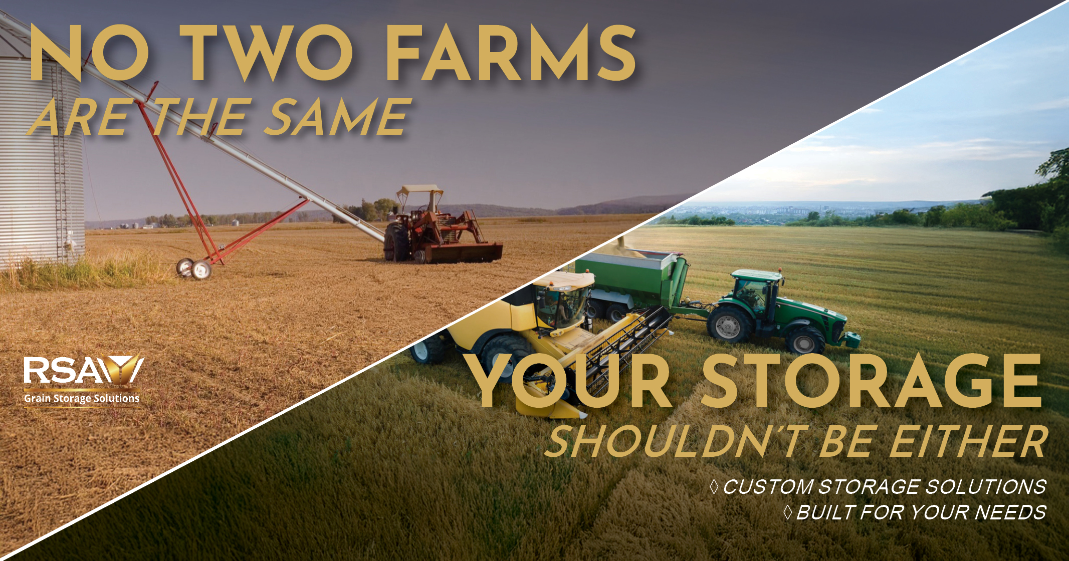 Custom grain storage solutions | Built for your unique farm needs | RSA Grain Storage Solutions