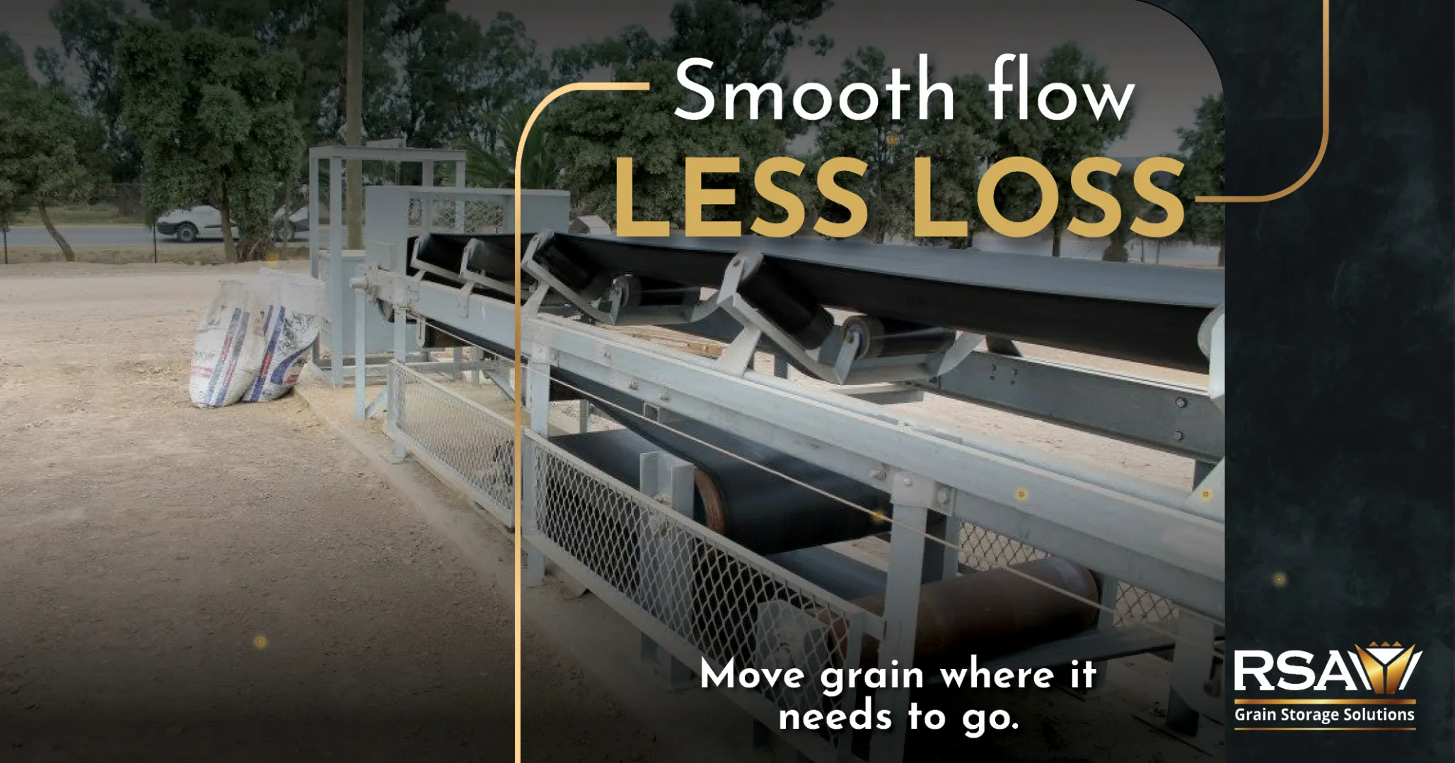 Move grain where you need it | Grain handling solutions | RSA Grain Storage Solutions