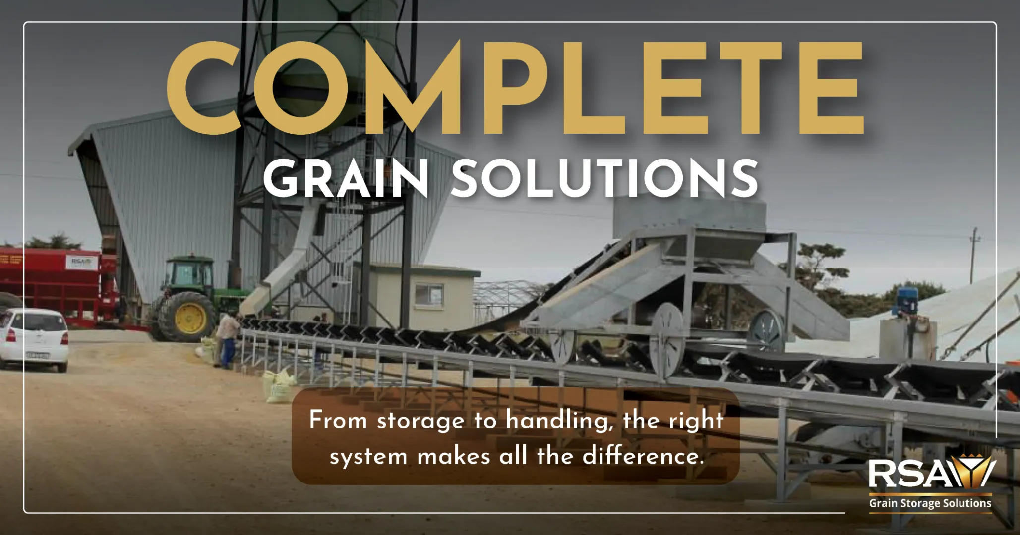 Complete grain solutions | Storage &amp; handling equipment | RSA Grain Storage Solutions