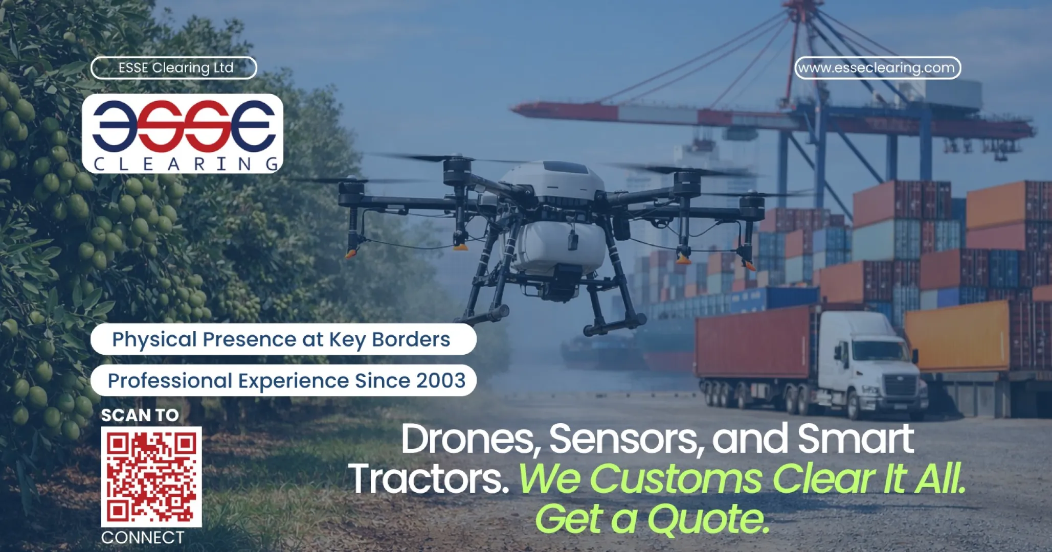 Drones, Sensors, and Smart Tractors | We Customs Clear It All