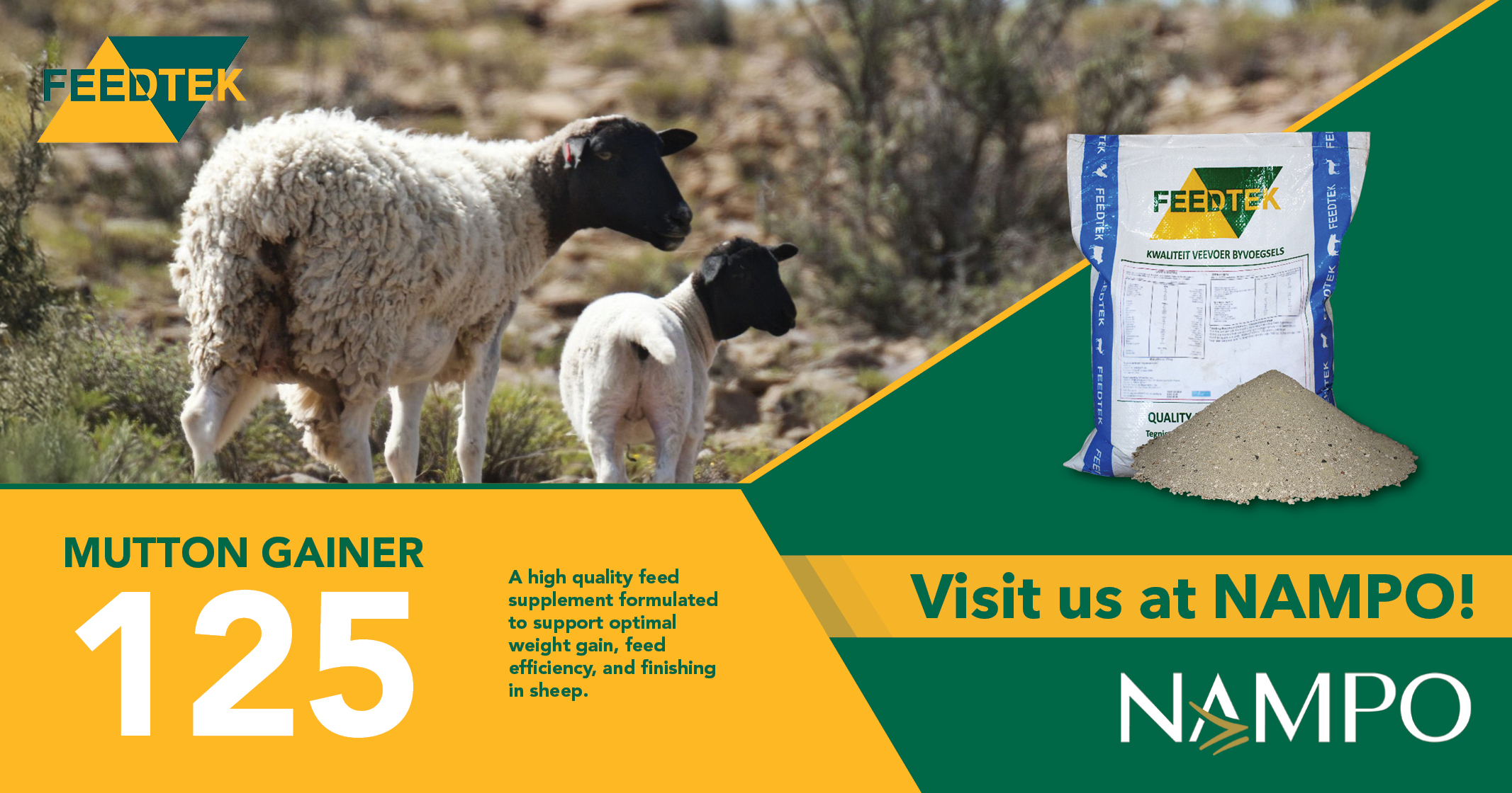 Mutton Gainer 125 | A new era of feeding: Discover the Feedtek advantage at NAMPO 2026