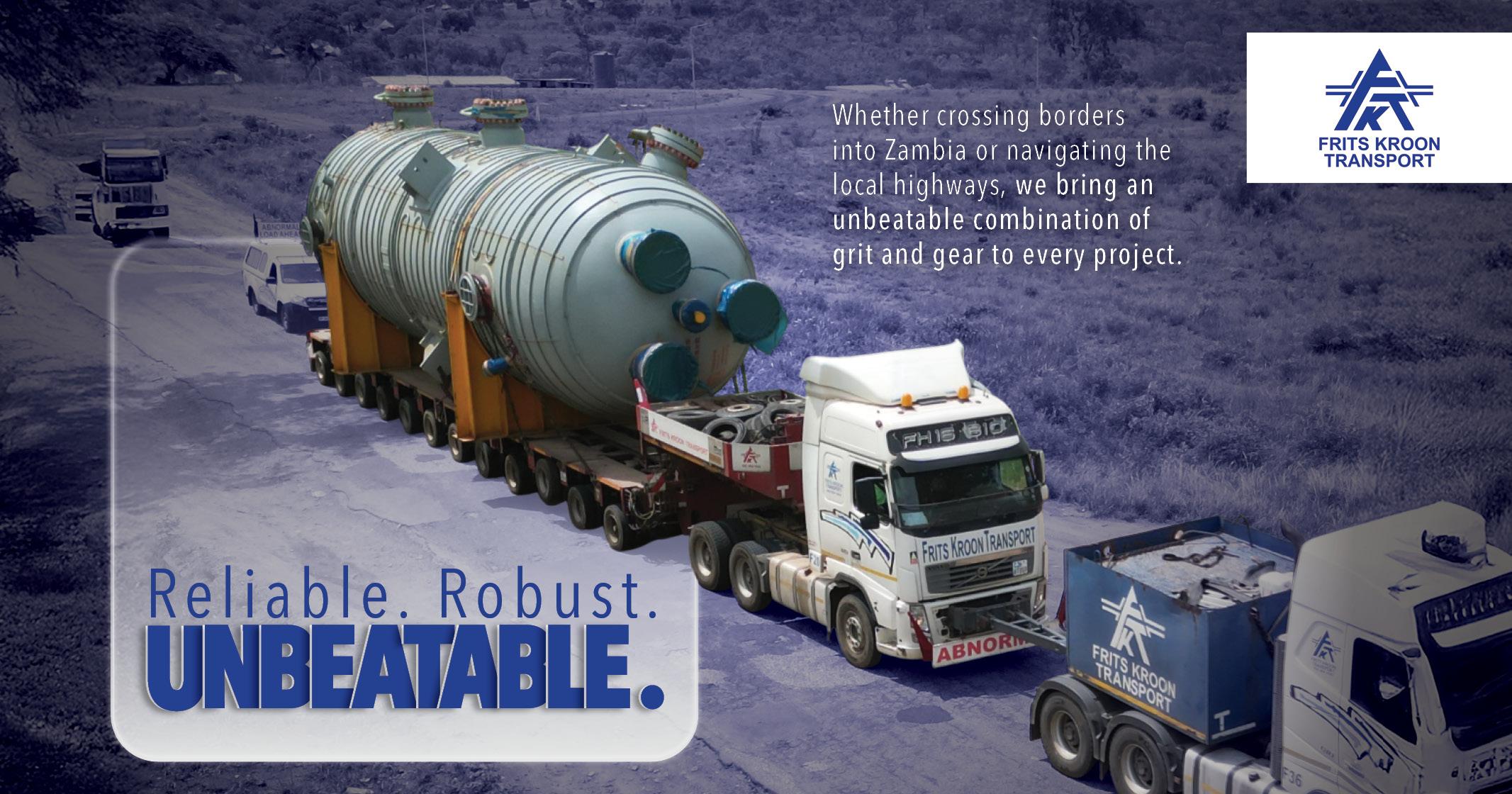 Reliable. Robust. UNBEATABLE. | Oversize & heavy equipment transport with Frits Kroon